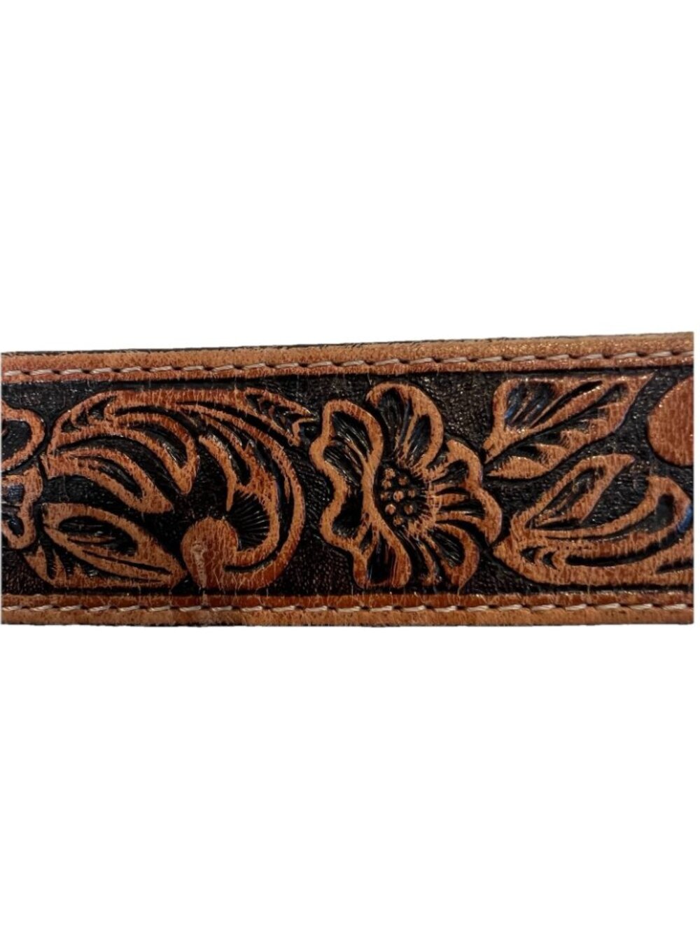 Justin Top Grain Leather Lil Trigger Boys 24 Belt 3D Buckle Made in USA Revolver - Picture 5 of 9